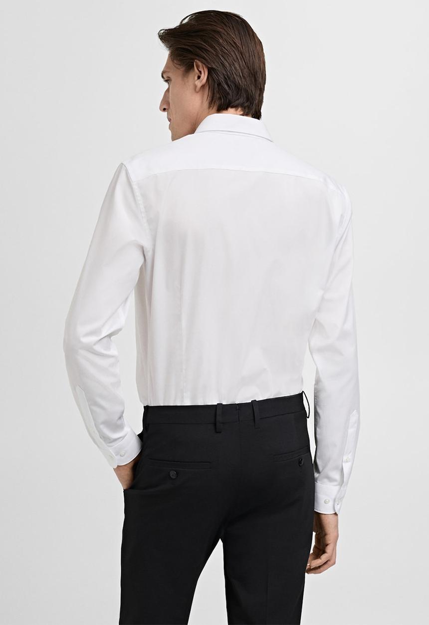 MANGO - Shirt emeritol - white