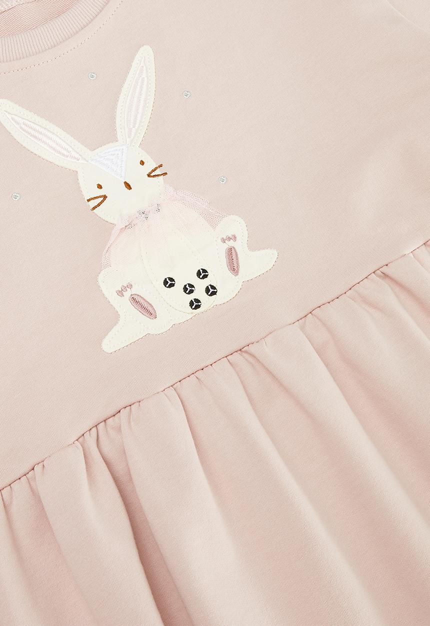 Pop Candy - Frilled hem sweat top & legging set - pink