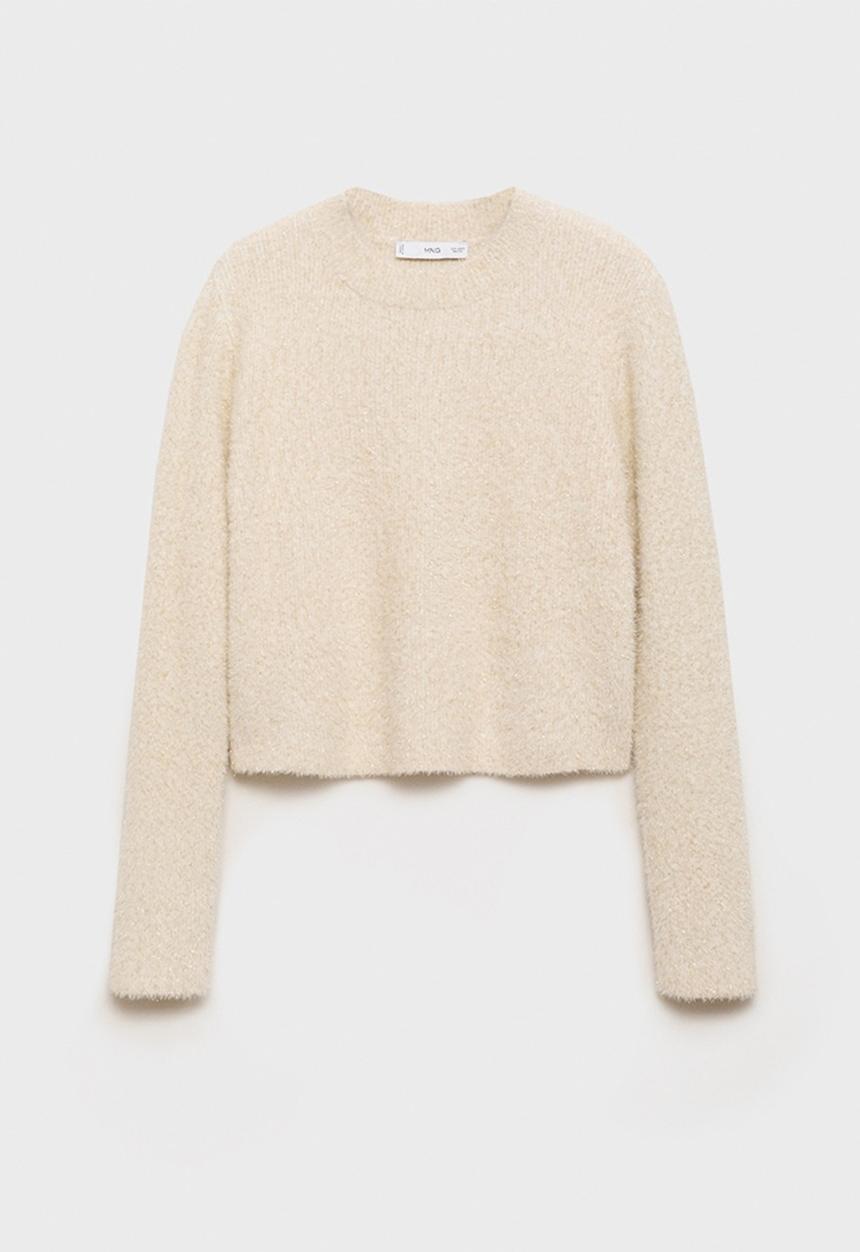 MANGO - Sweater Floreta - Light Beige