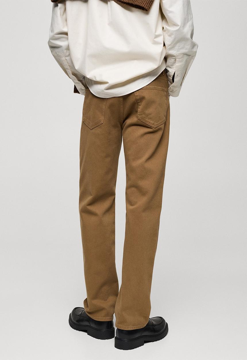 MANGO - Jeans shinne - camel