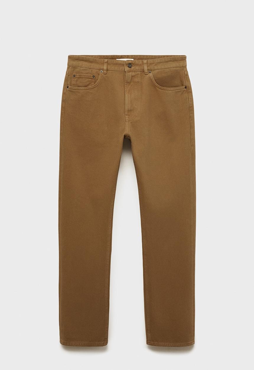 MANGO - Jeans shinne - camel