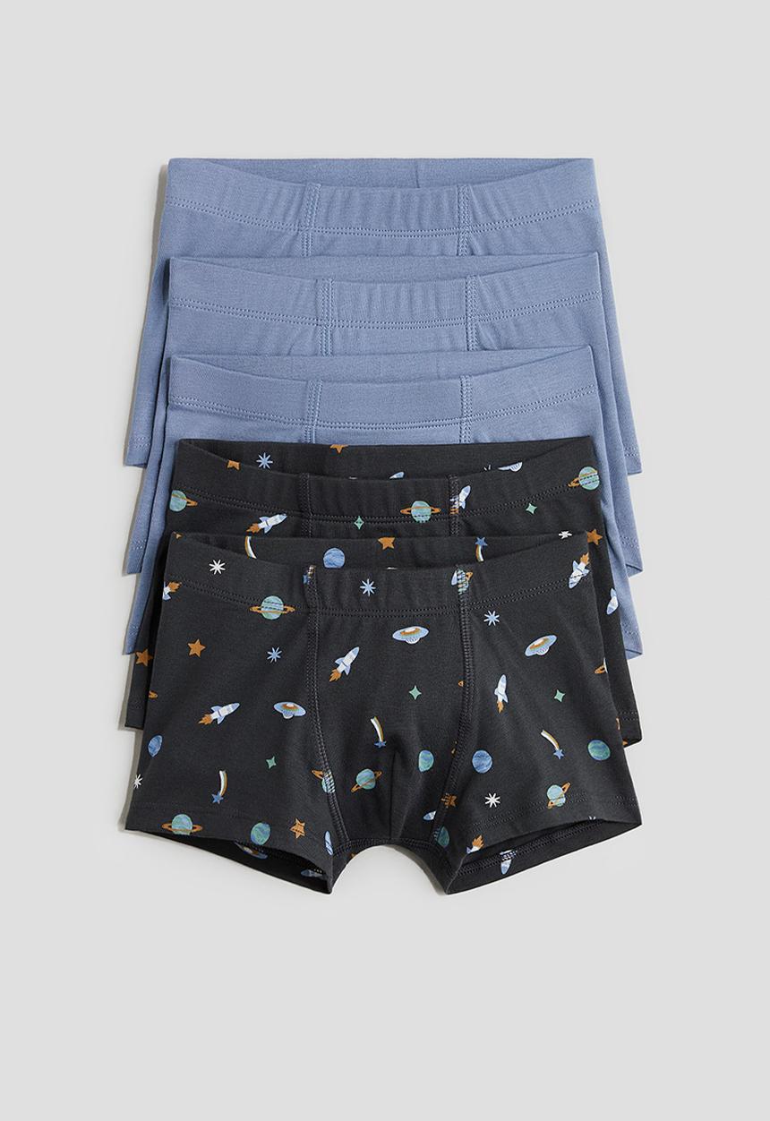 H&M - 5-Pack trunks - blue space