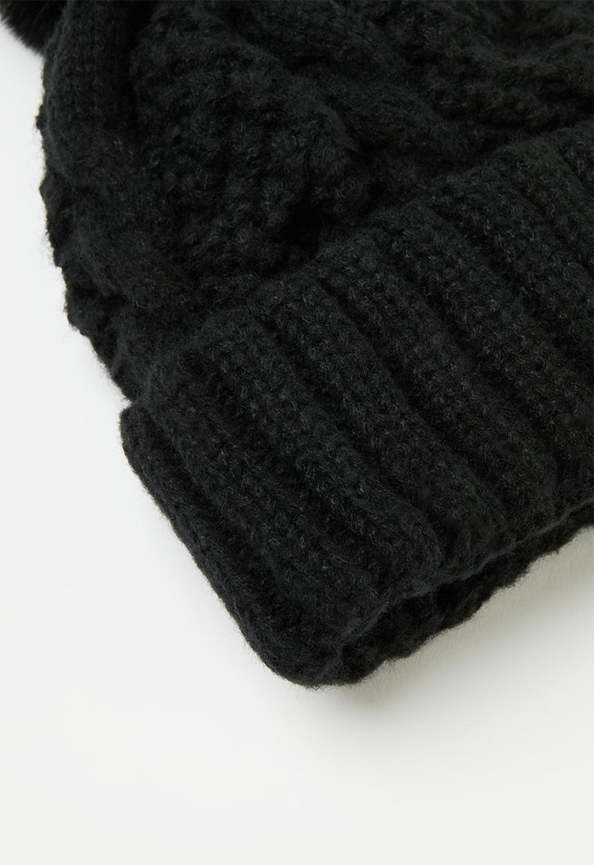 Pop Candy - Pom pom beanie - black