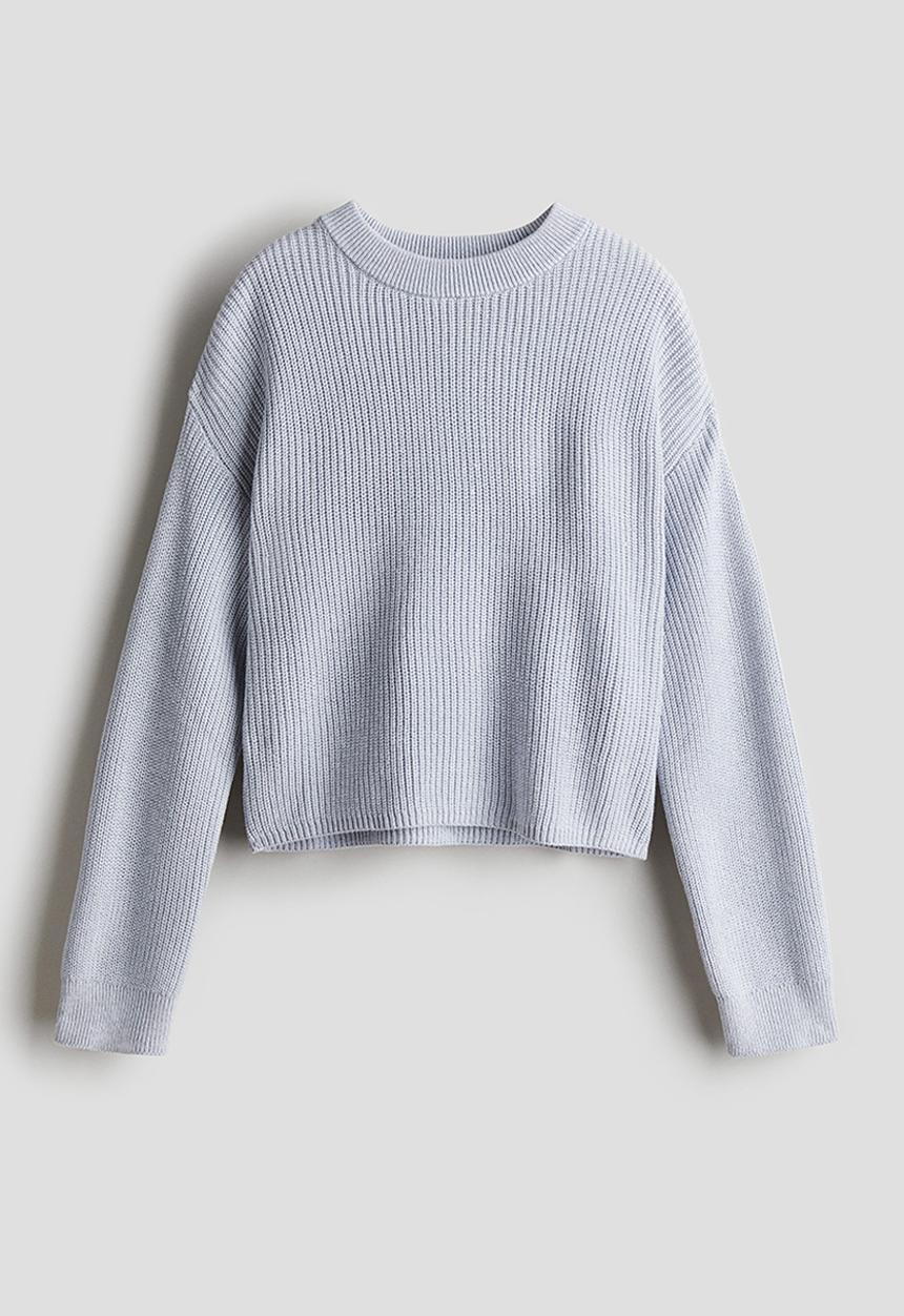 H&M - Rib-knit jumper - light Blue