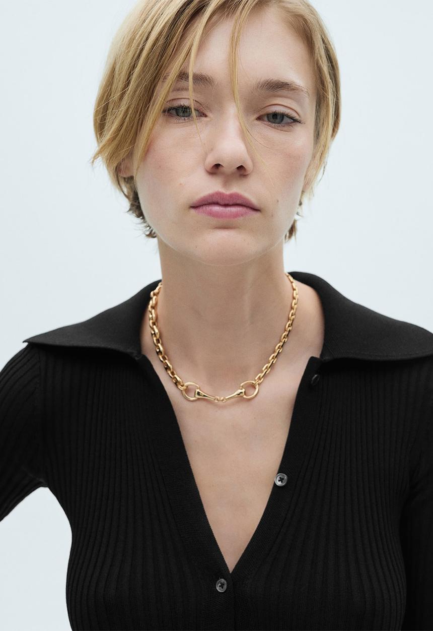 MANGO - Jumpsuit Luna -  Black