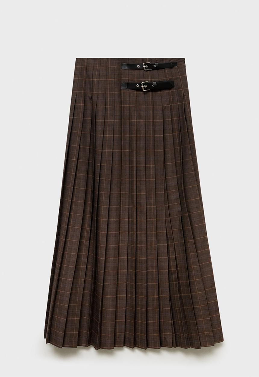 MANGO - Skirt Tere - Brown
