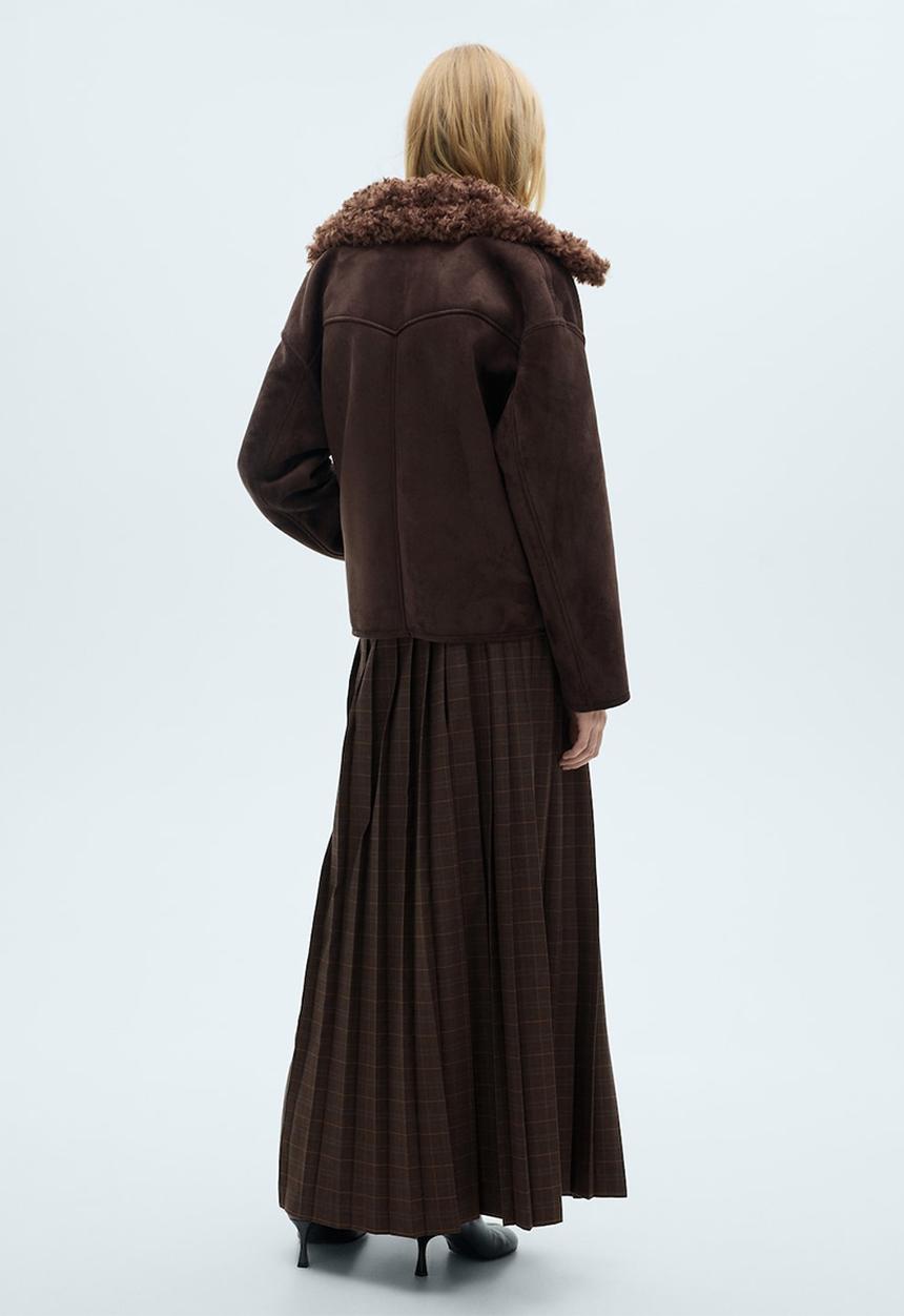 MANGO - Skirt Tere - Brown