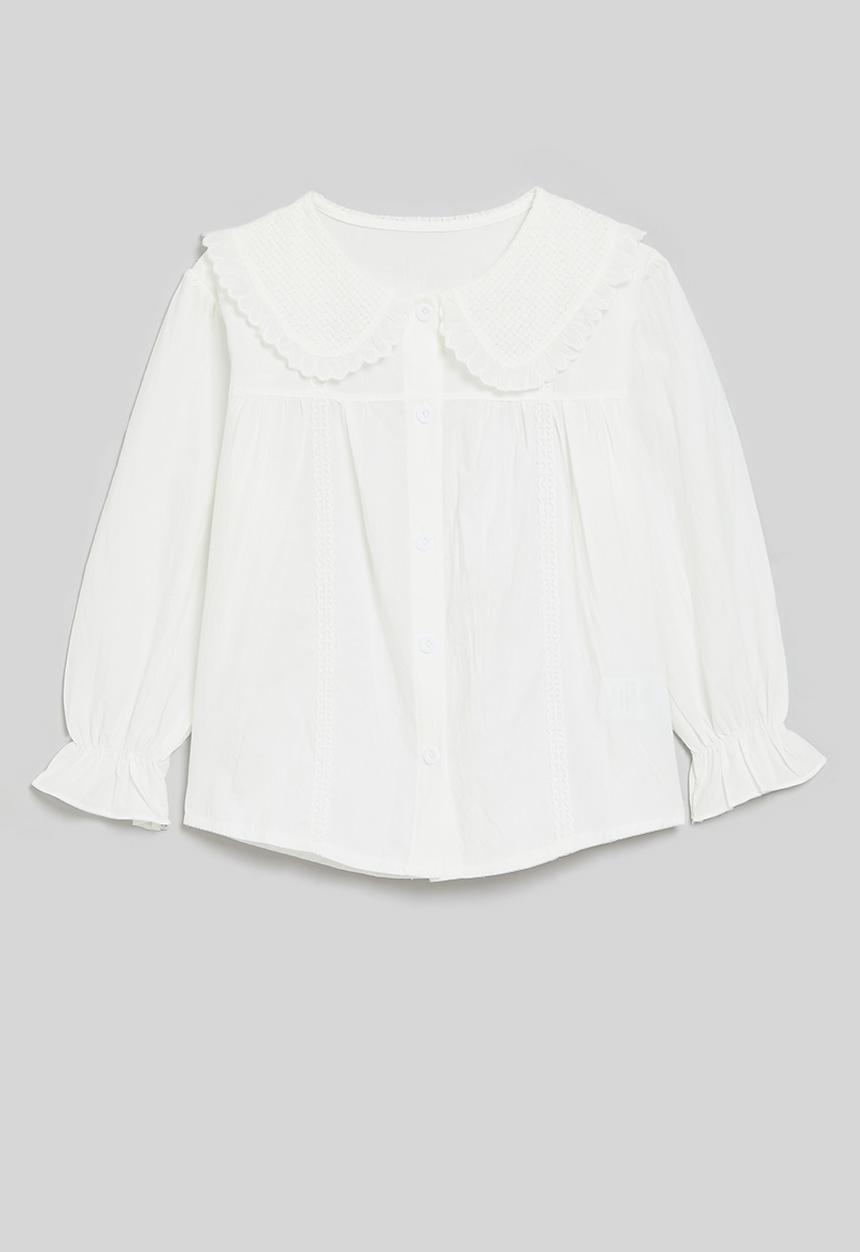 Pop Candy - Peter pan collar shirt - white
