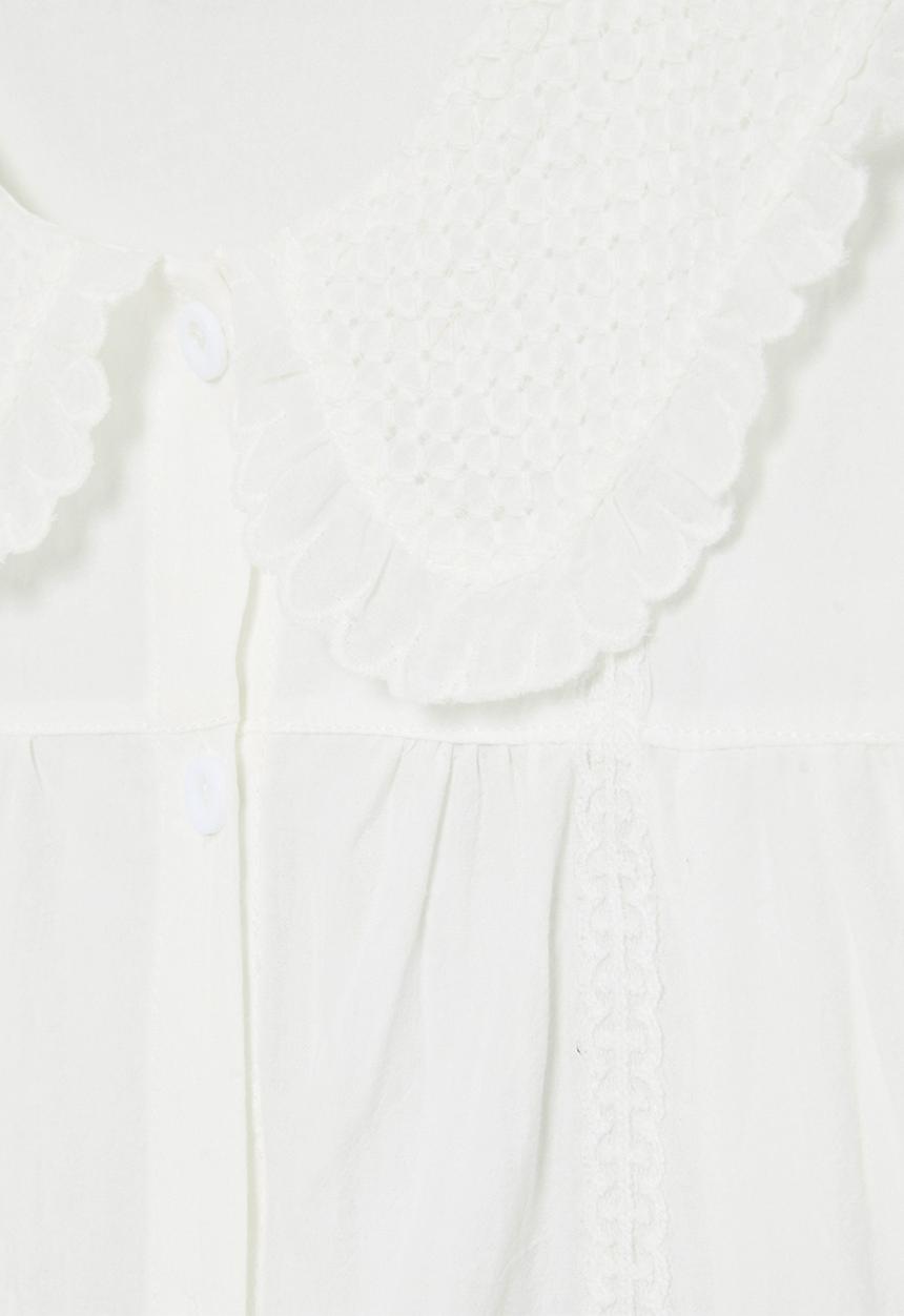 Pop Candy - Peter pan collar shirt - white