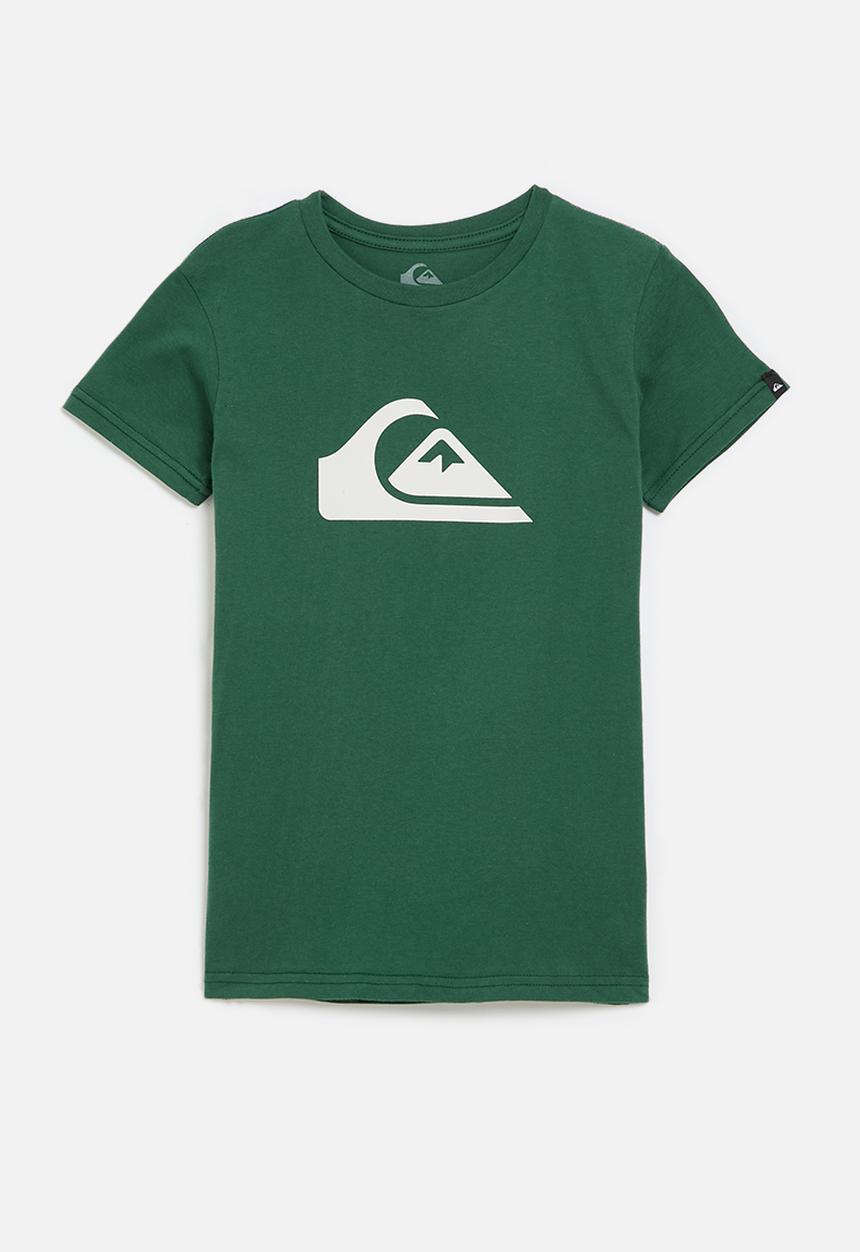 Quiksilver - Ev comp logo short sleeve boys - teal green