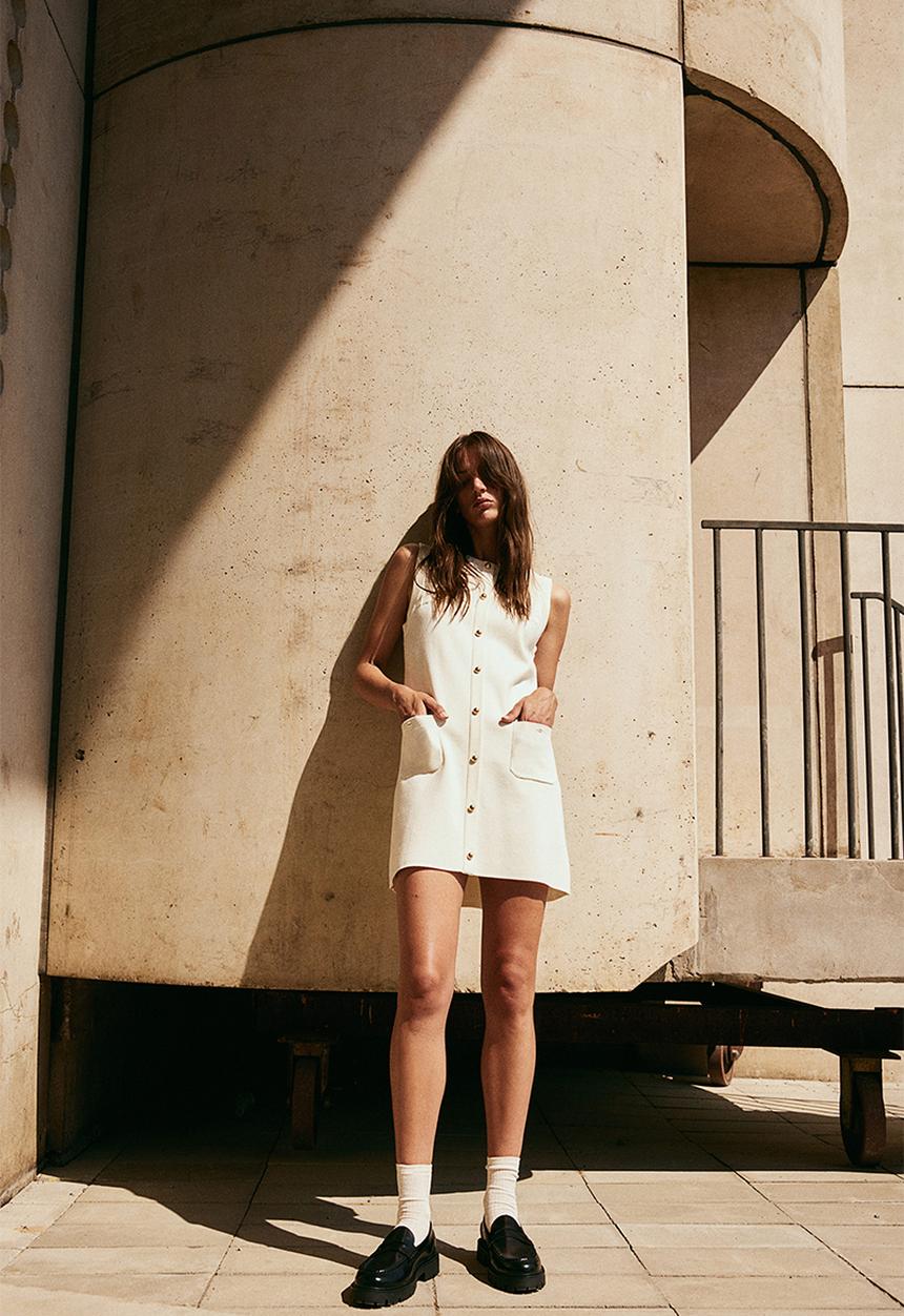 H&M - Knitted dress - white