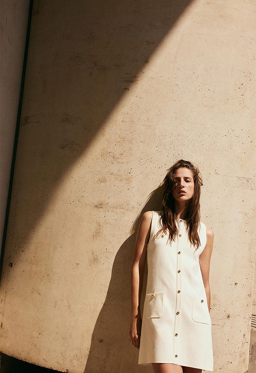 H&M - Knitted dress - white
