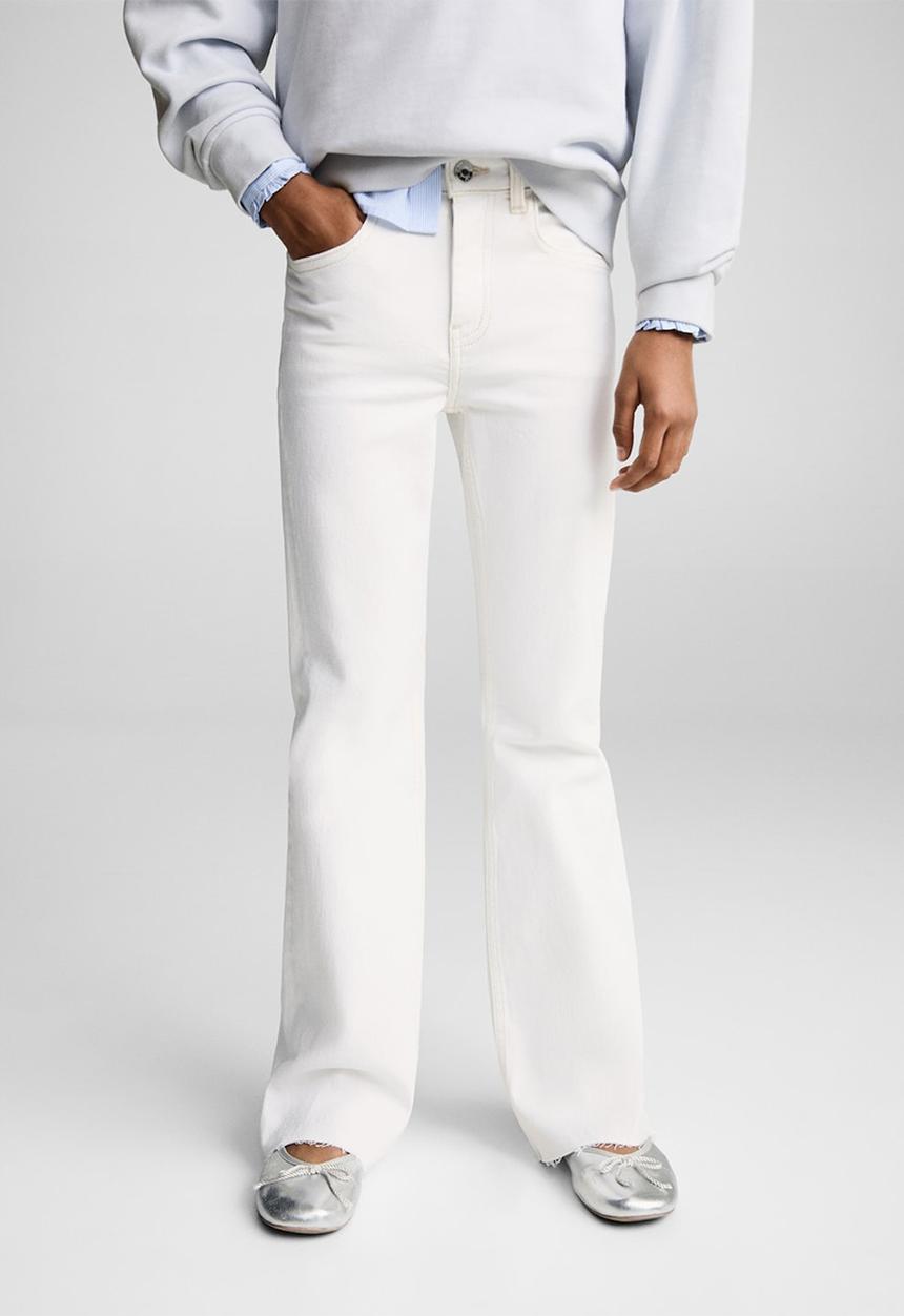 MANGO - Jeans flarexl8 - natural