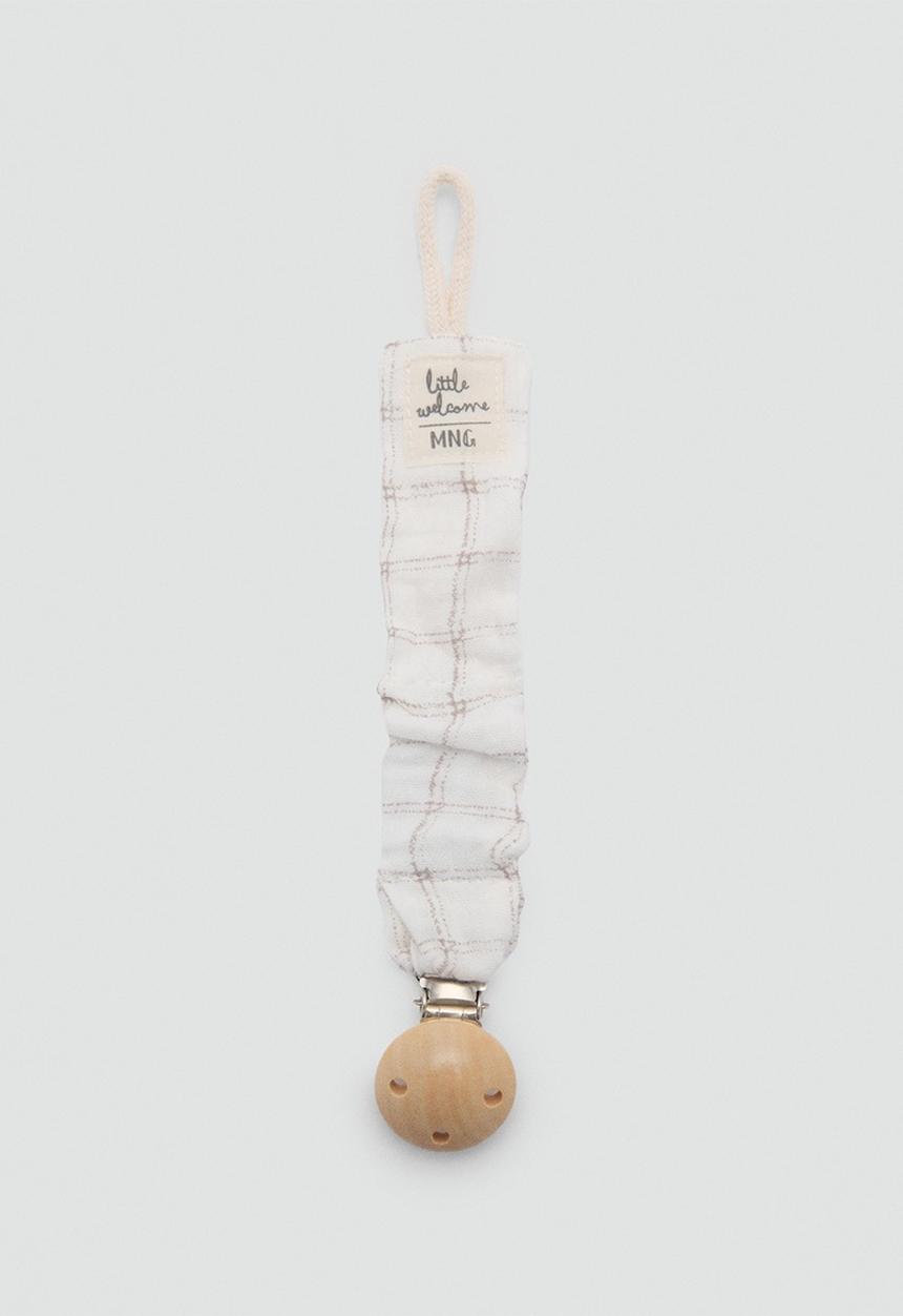 MANGO - Pacifier clip geraldc - natural