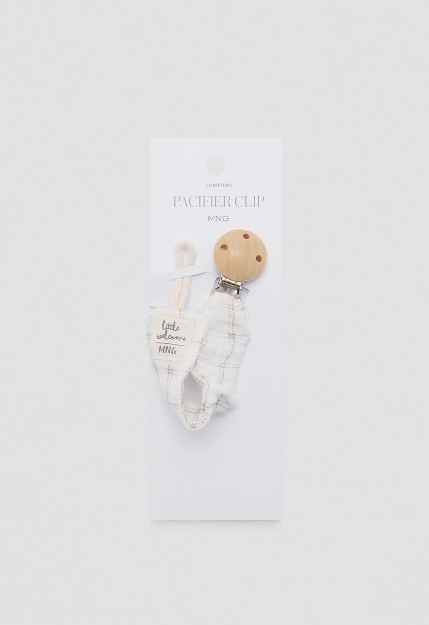 MANGO - Pacifier clip geraldc - natural