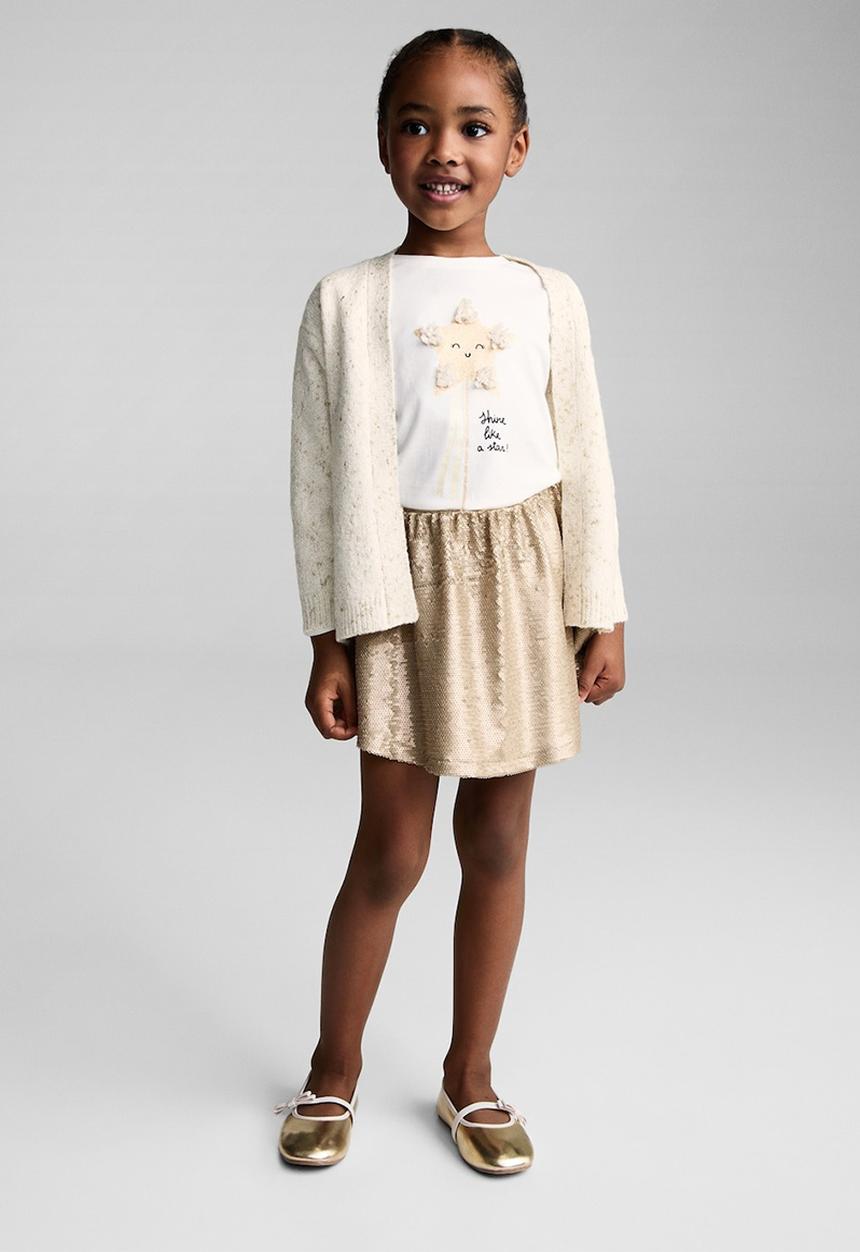 MANGO - T-shirt star - natural