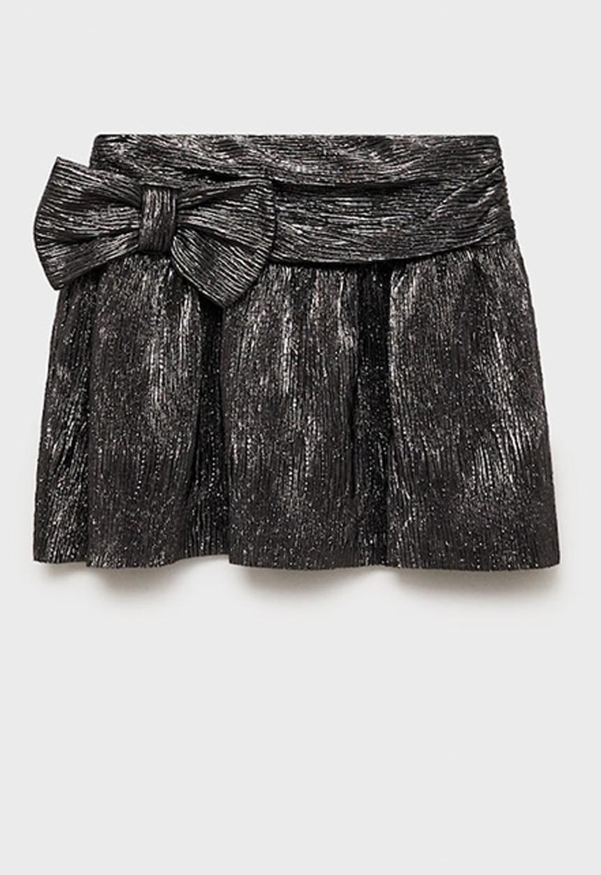 MANGO - Skirt bow - silver