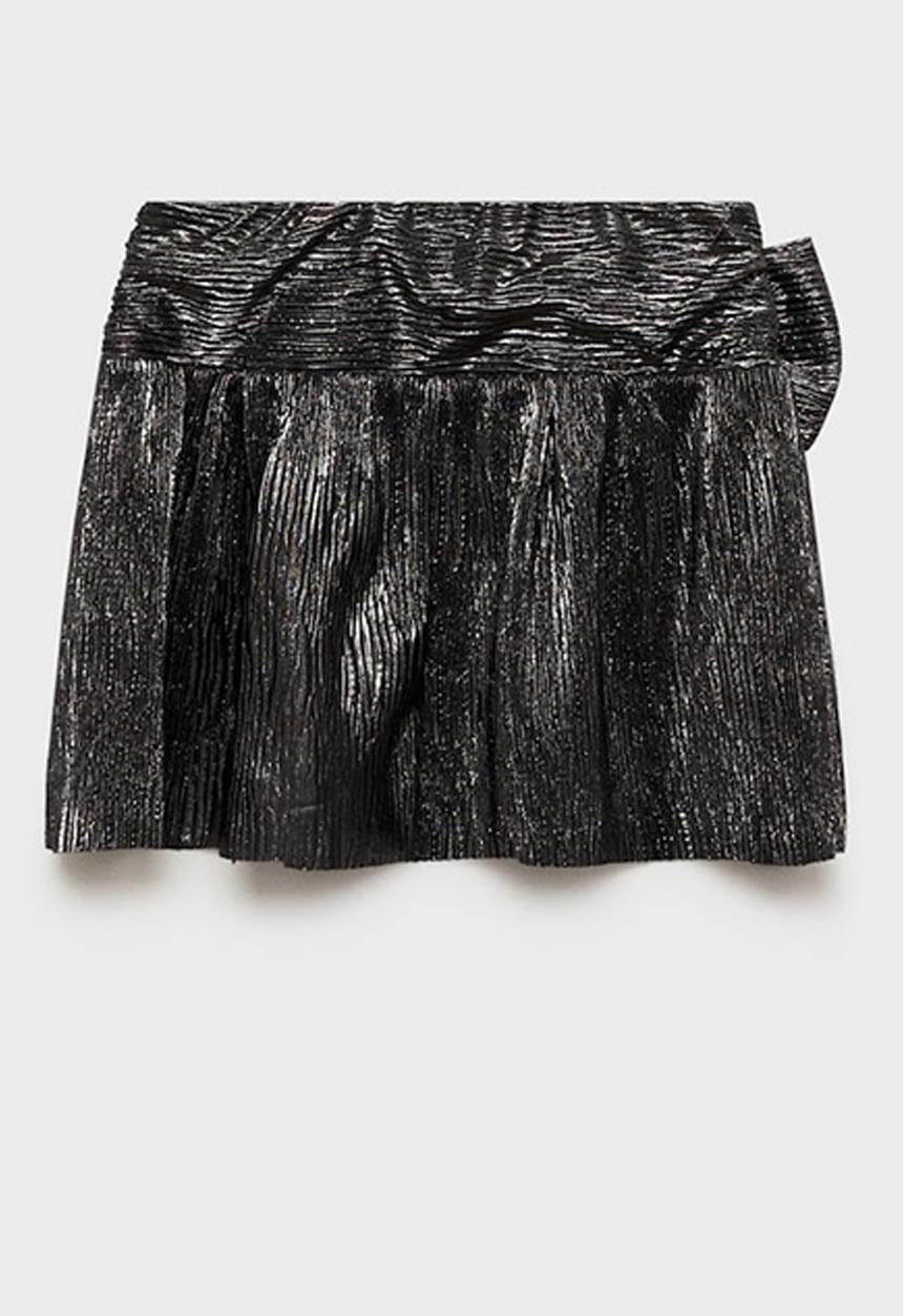 MANGO - Skirt bow - silver