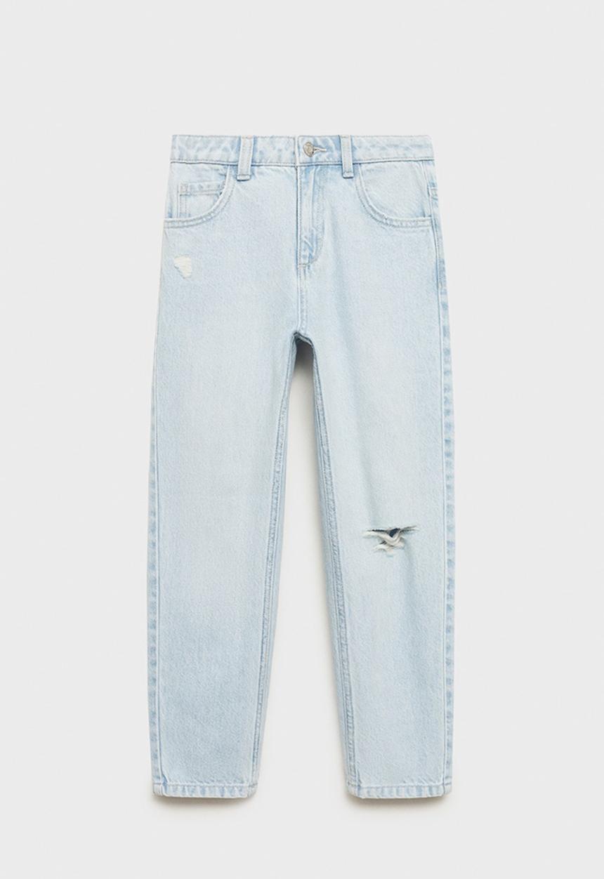 MANGO - Jeans mom8 - open blue