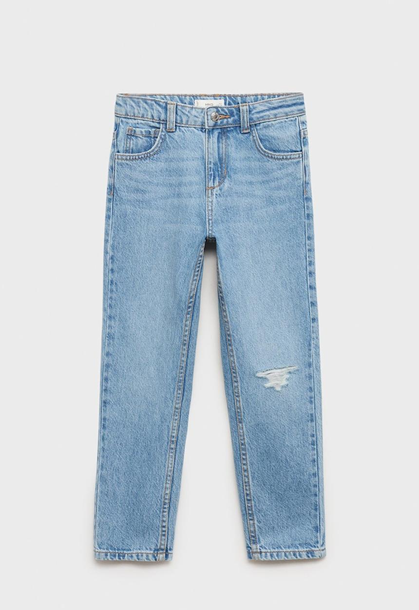 MANGO - Jeans mom8 - open blue