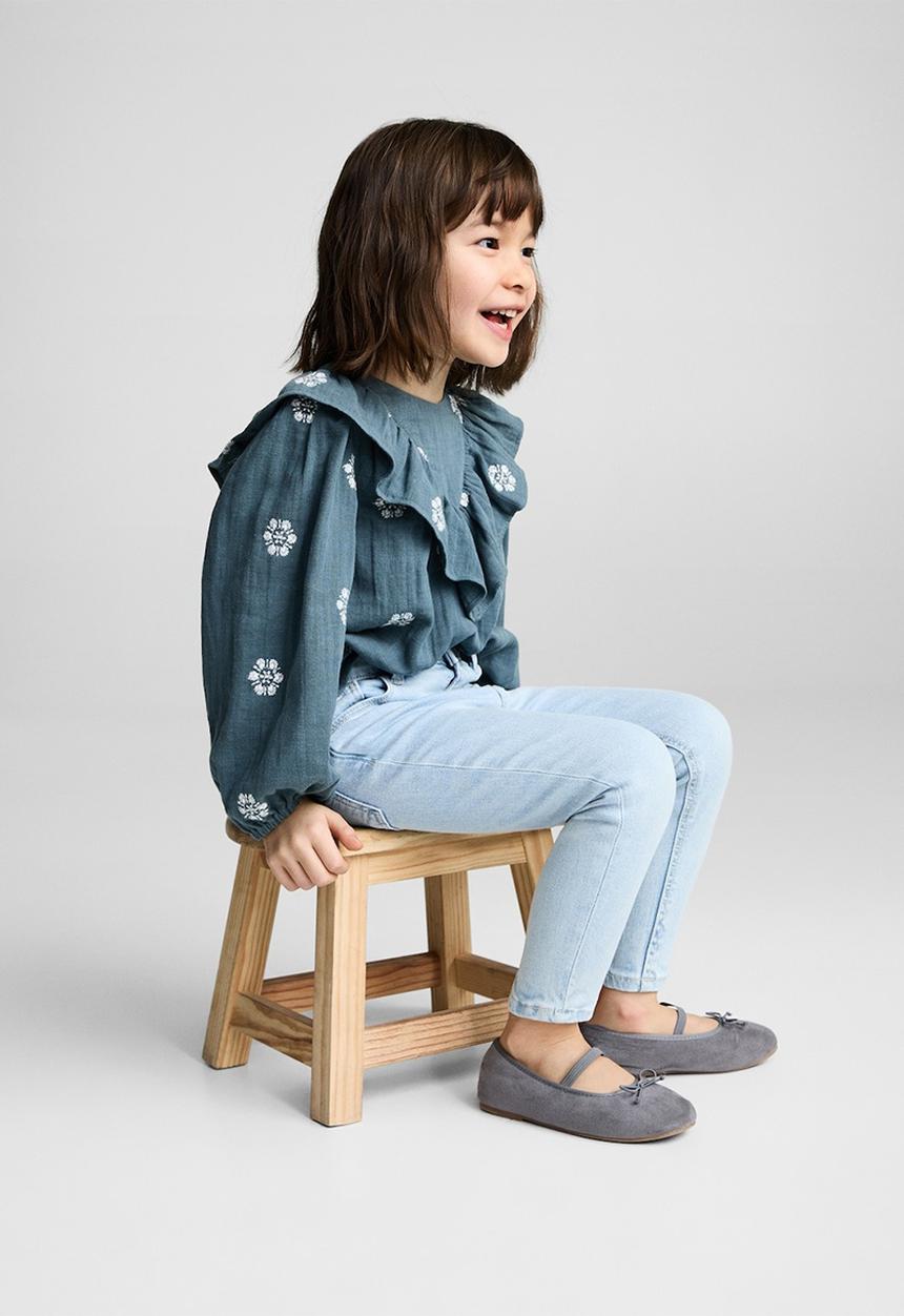 MANGO - Jeans elena - open blue