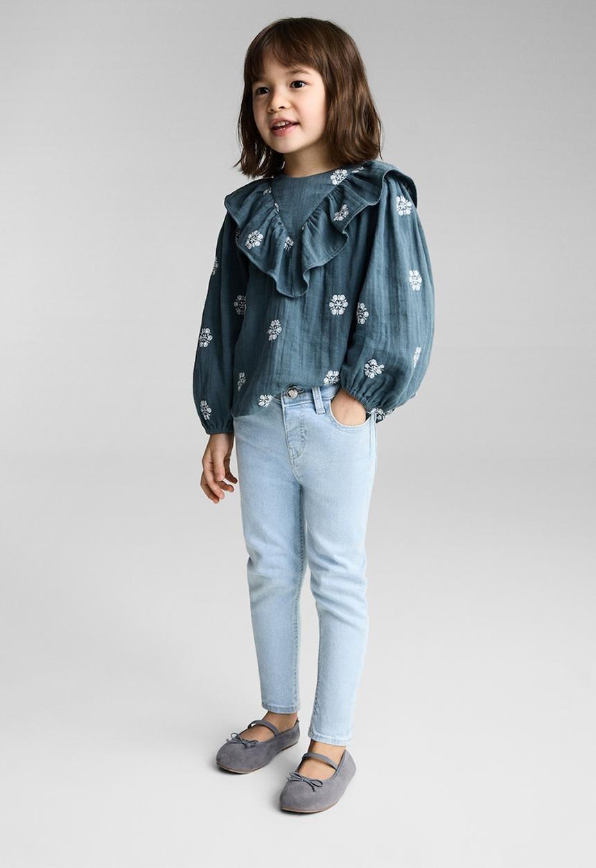 MANGO - Jeans elena - open blue
