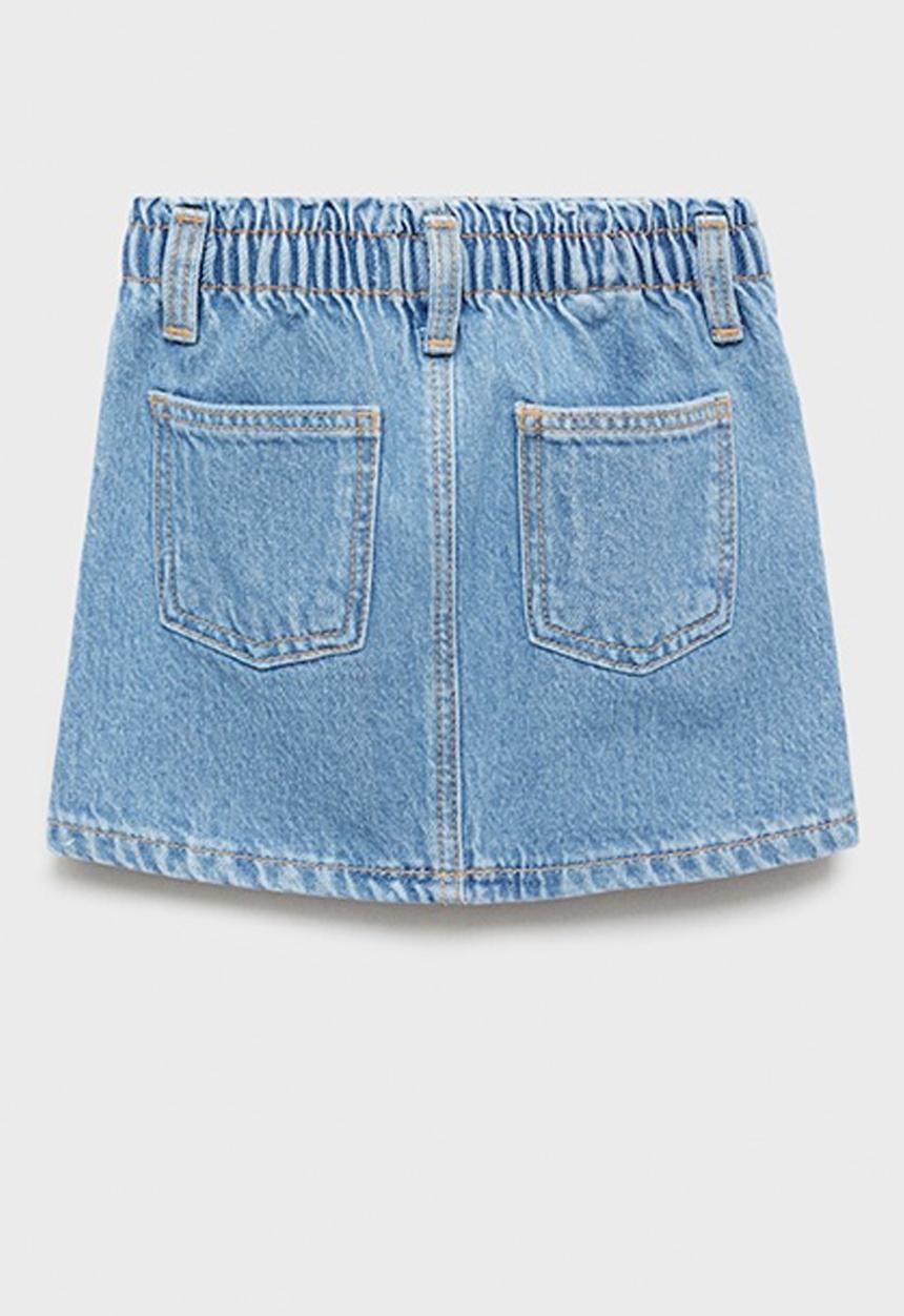 MANGO - Skirt cindy - open blue