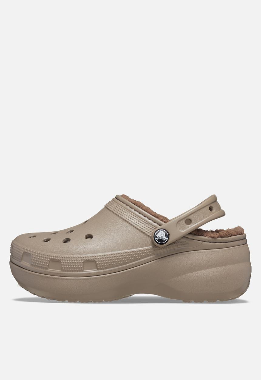 Crocs - Classic platform lined clog w - mushroom