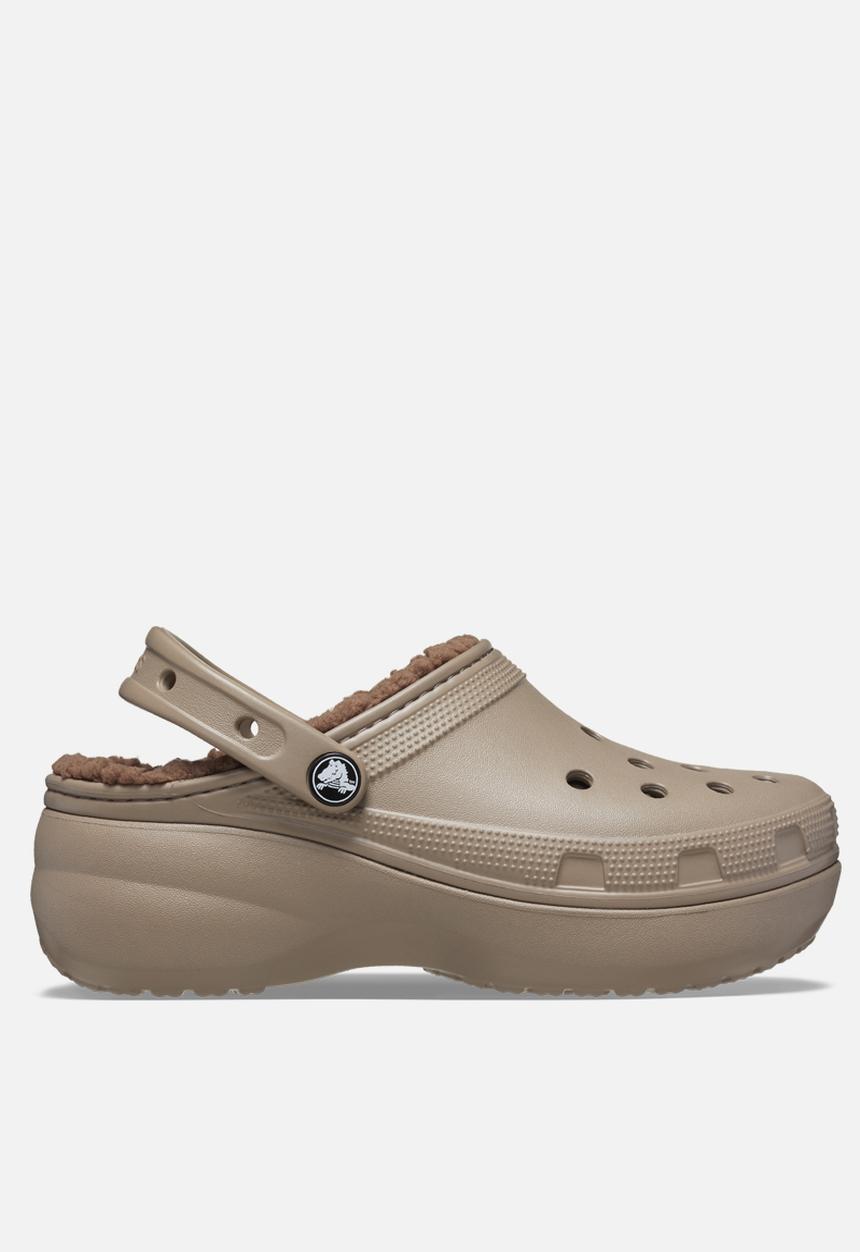 Crocs - Classic platform lined clog w - mushroom