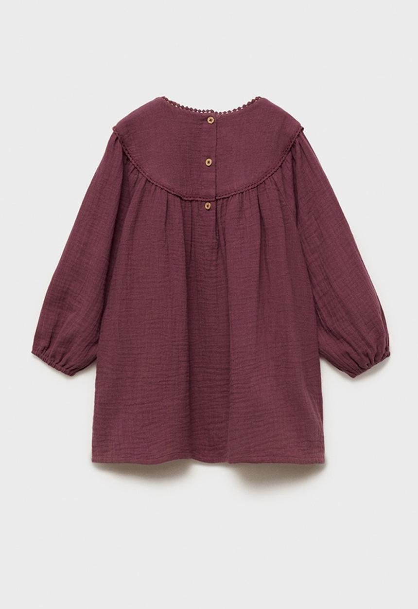 MANGO - Dress berry - dark red