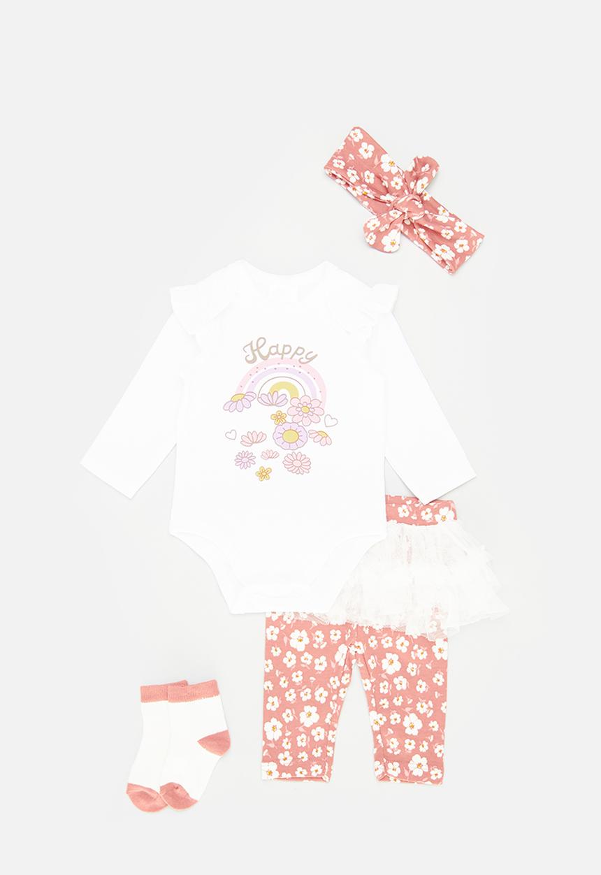 Pop Candy - Body vest, legging, socks  & headband set - multi