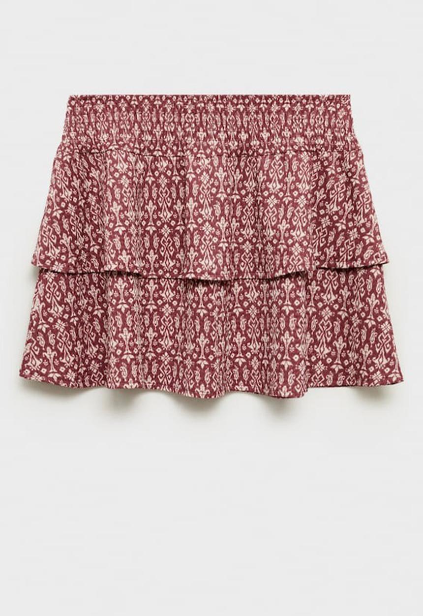 MANGO - Skirt selena - dark red