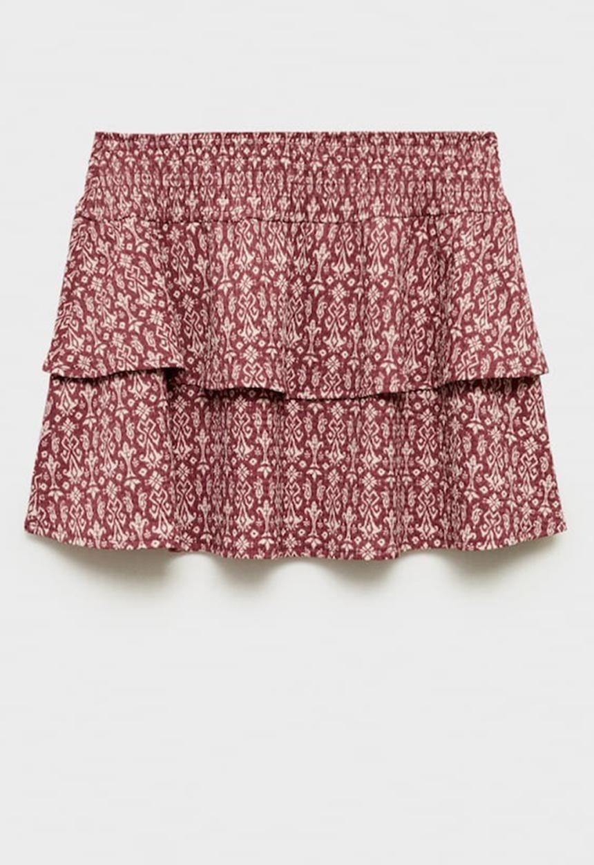 MANGO - Skirt selena - dark red