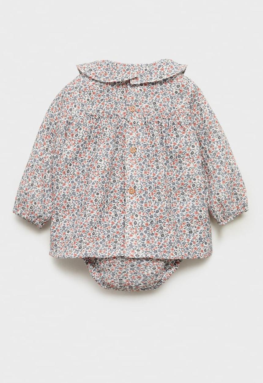 MANGO - Dress melton - natural