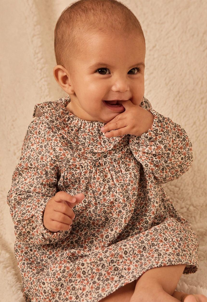 MANGO - Dress melton - natural