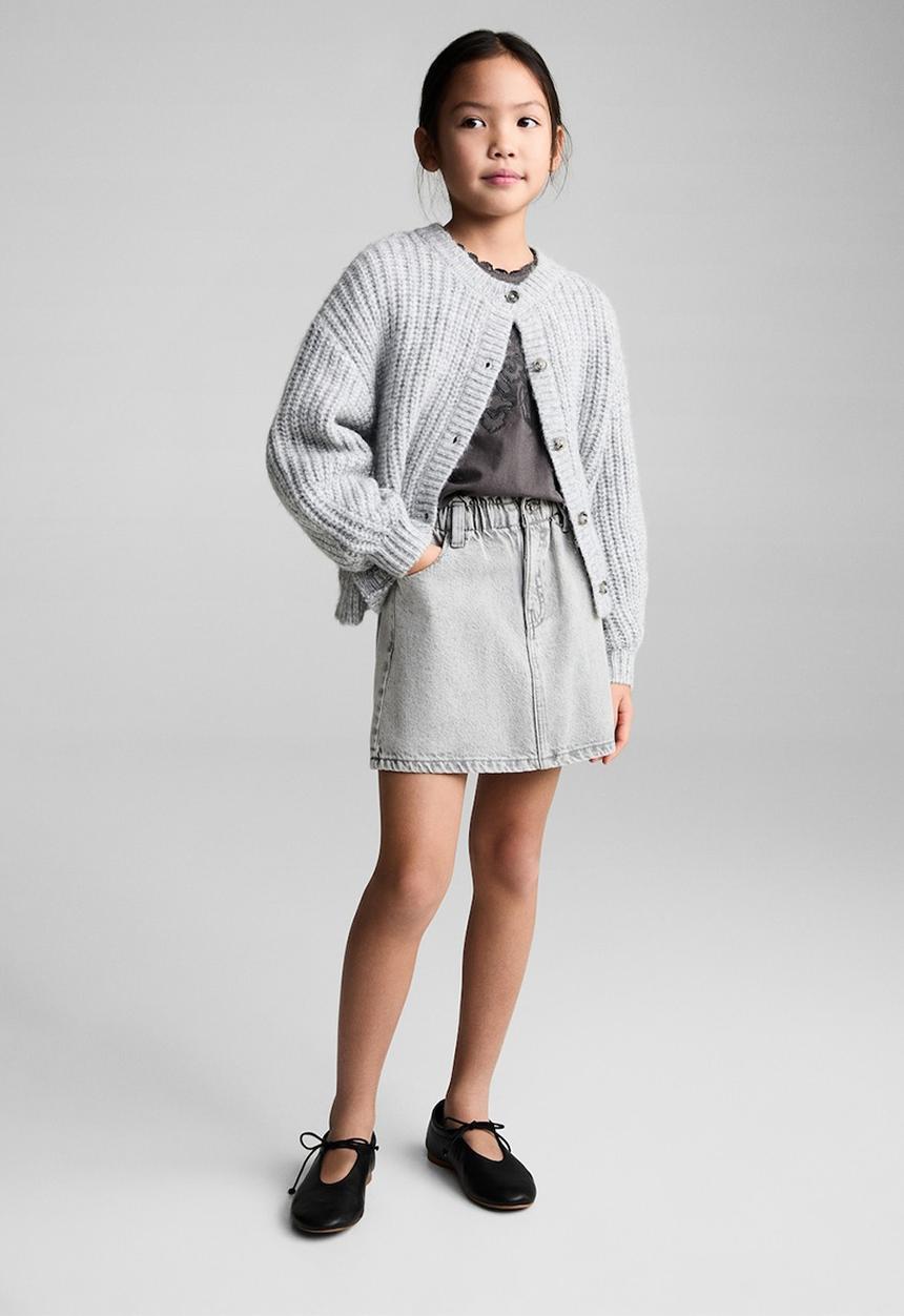 MANGO - Skirt cindy8 - open gray