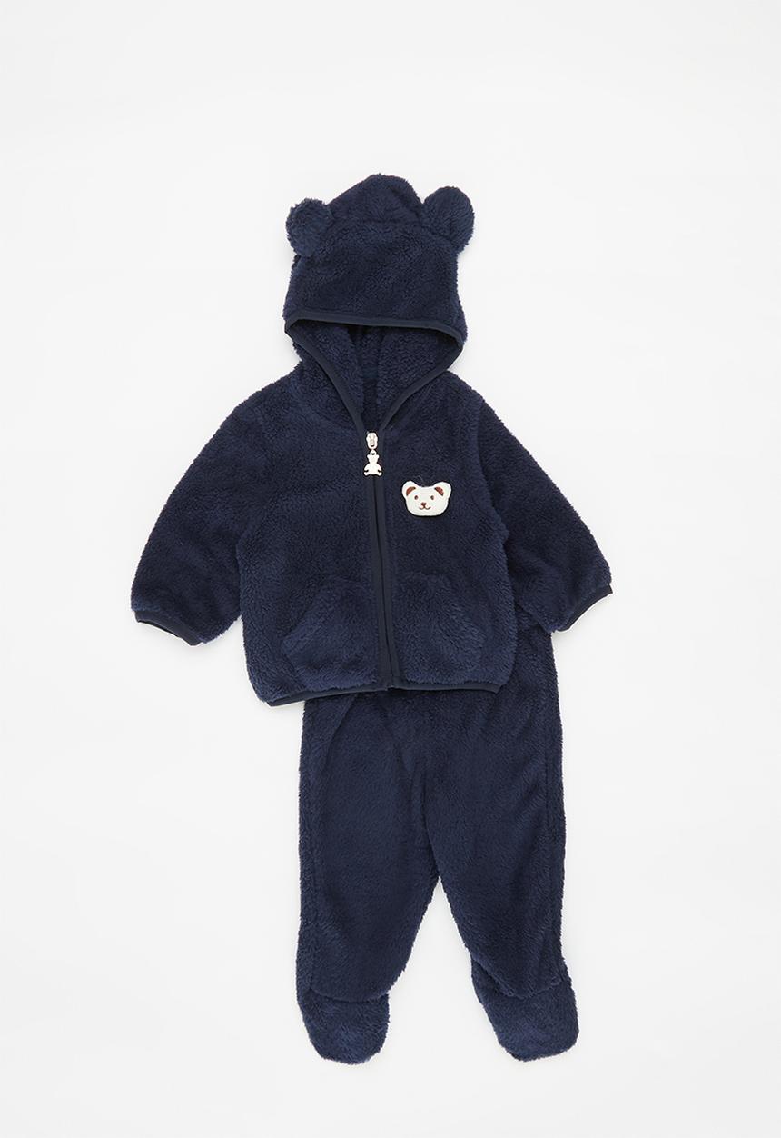Pop Candy - Hooded track suit set-navy blue