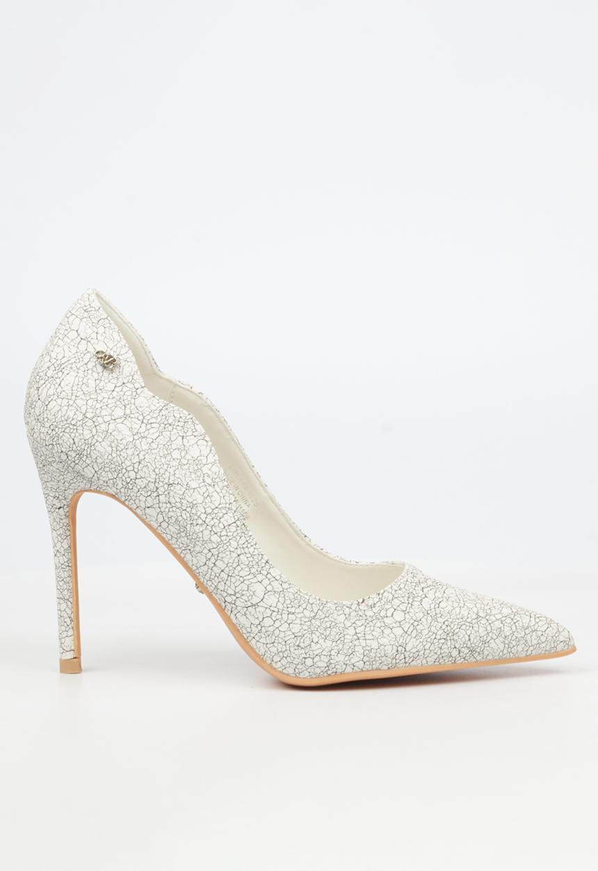 Miss Black - Lola 45 heel - white