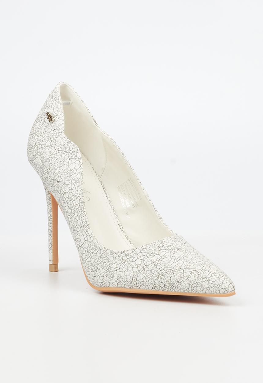 Miss Black - Lola 45 heel - white