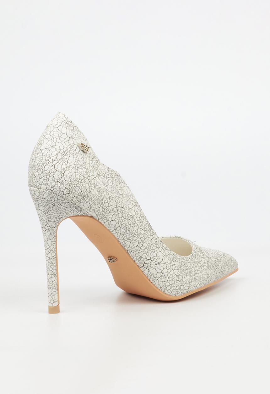Miss Black - Lola 45 heel - white