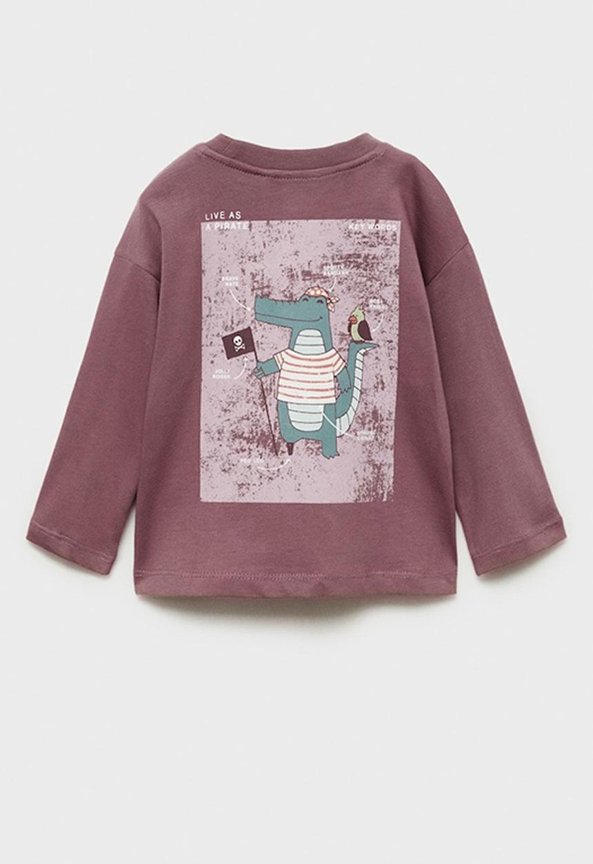 MANGO - T-shirt lifetime - dark red