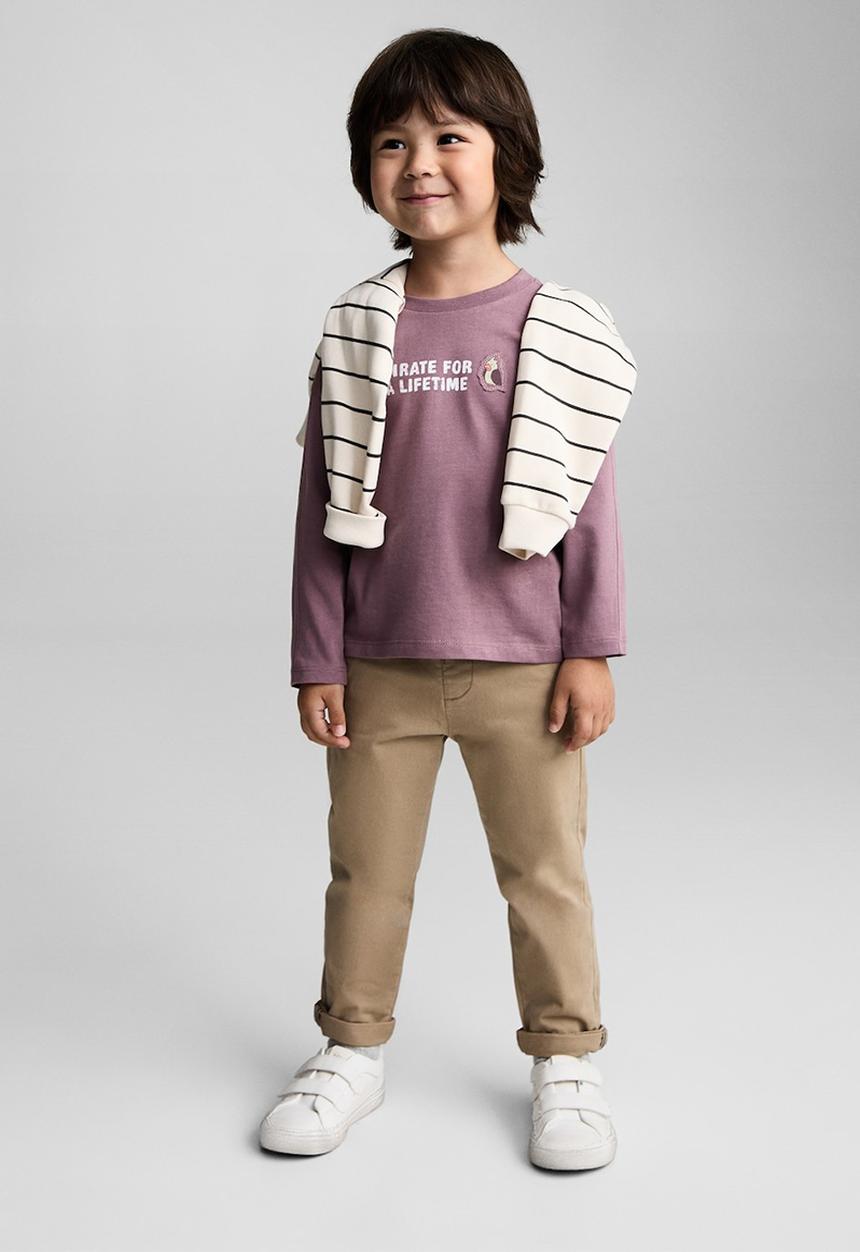 MANGO - T-shirt lifetime - dark red