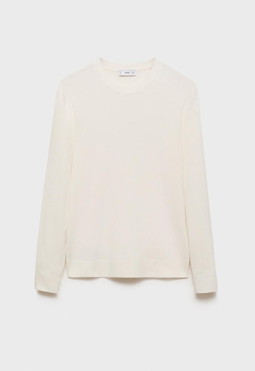 MANGO - Sweater Antigua - Offwhite