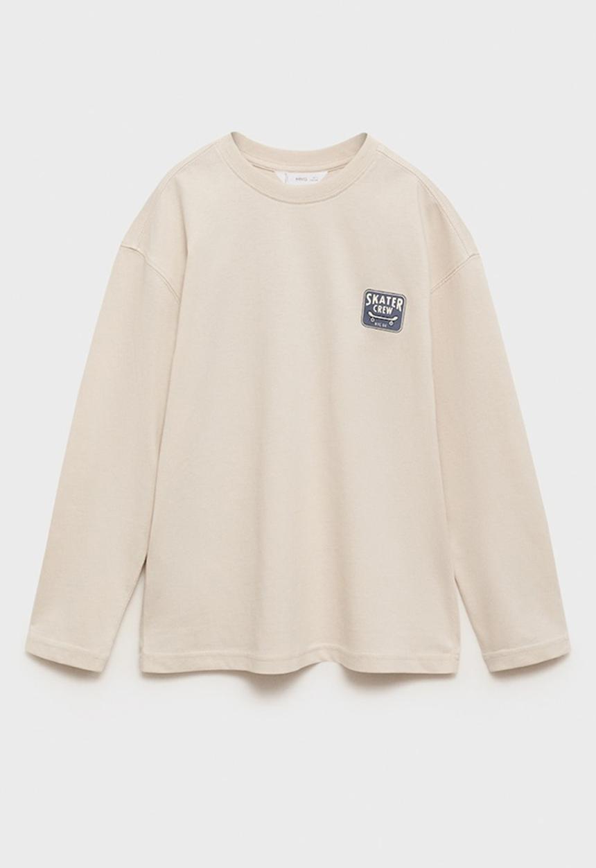 MANGO - T-shirt wheels - natural