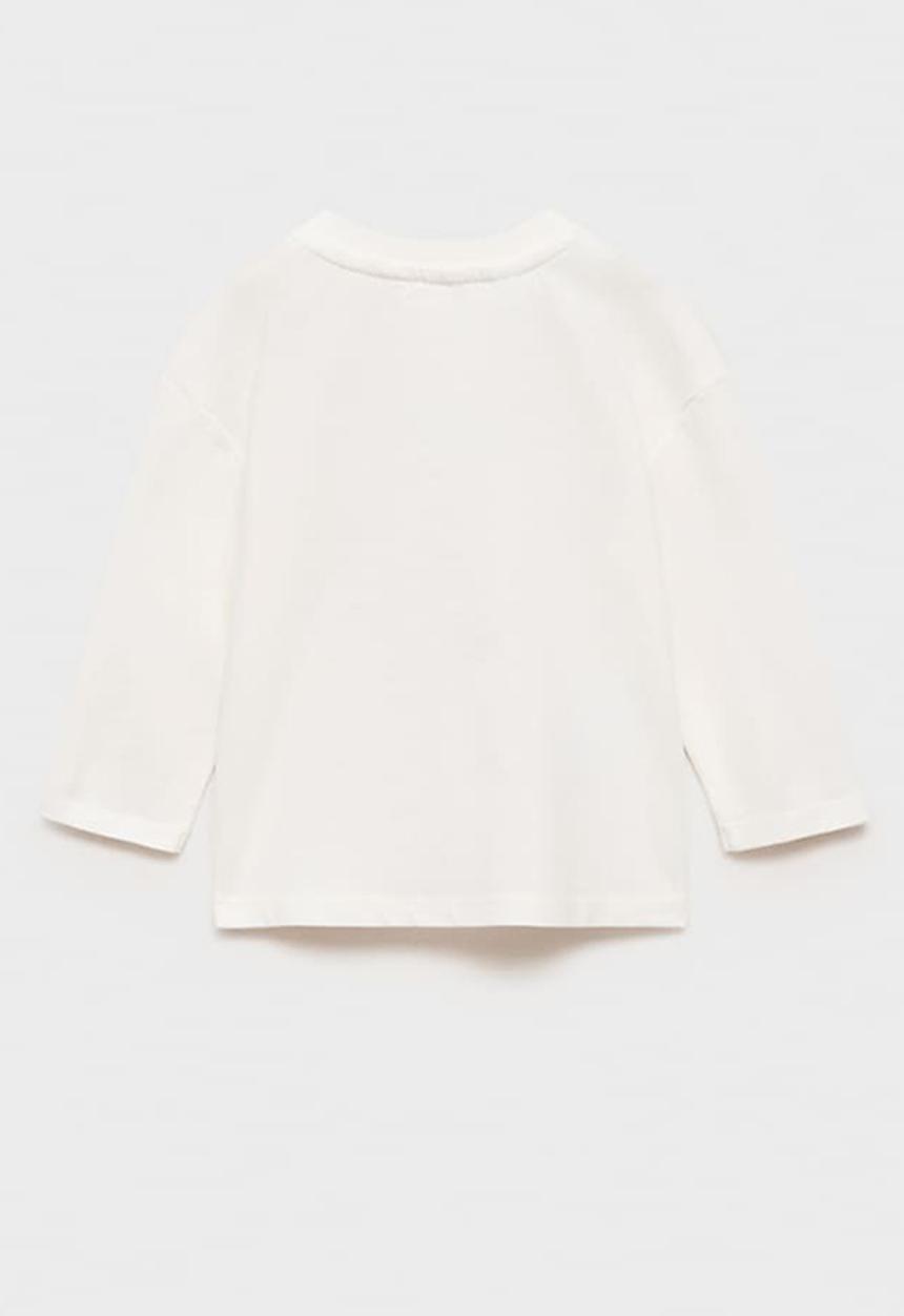 MANGO - T-shirt hidden - natural