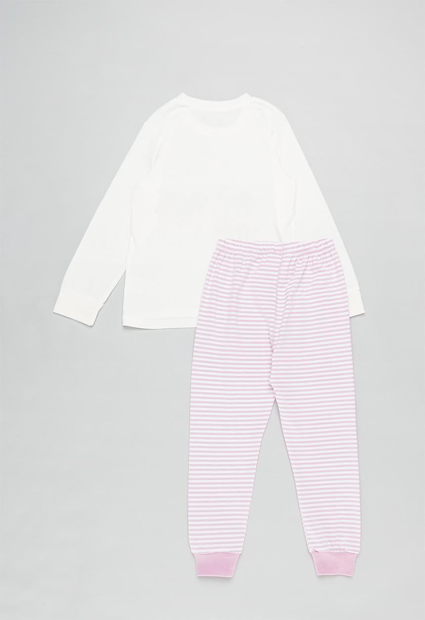 Pop Candy - Striped pj set - pink & white