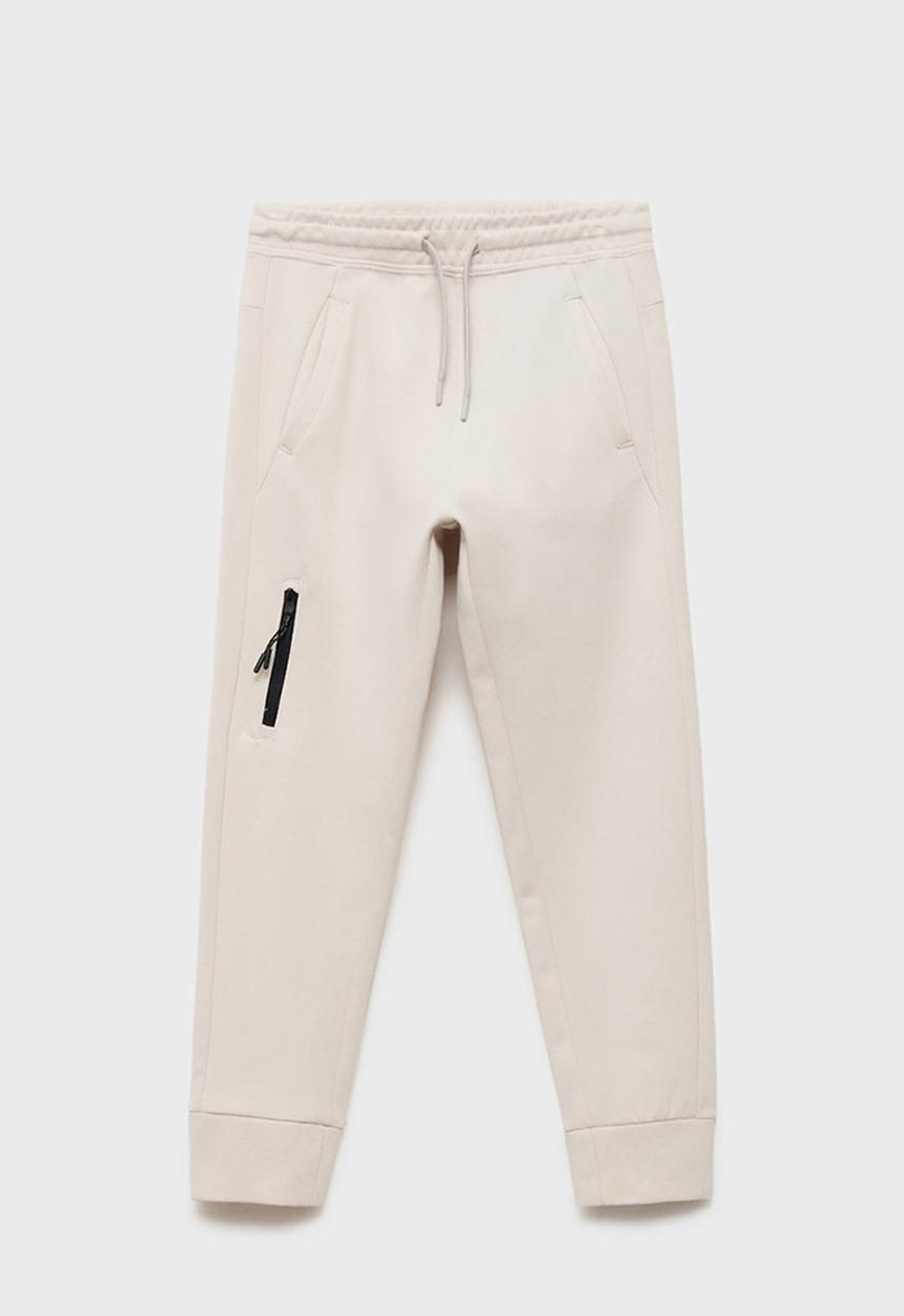 MANGO - Joggers zipper8 - natural