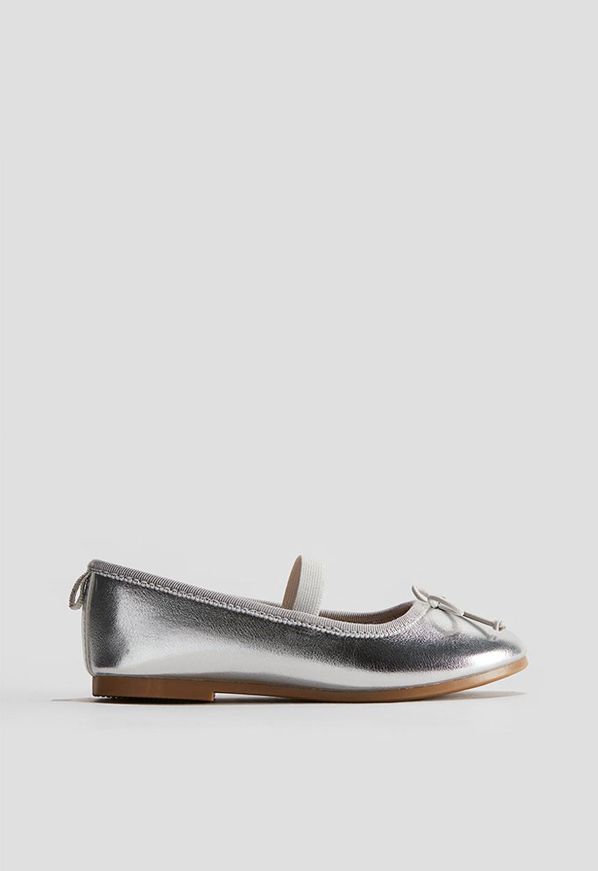 H&M - Ballet pumps - Silver