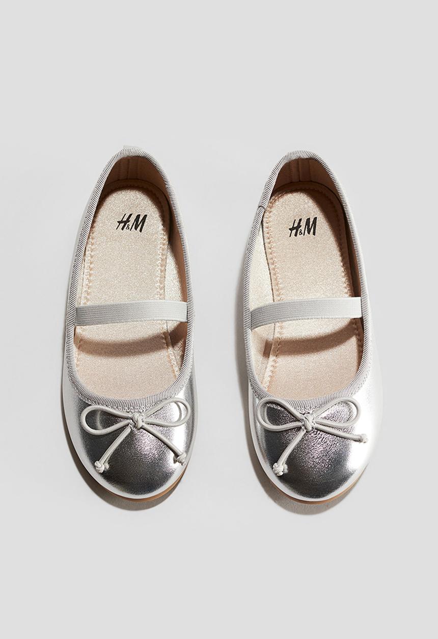 H&M - Ballet pumps - Silver