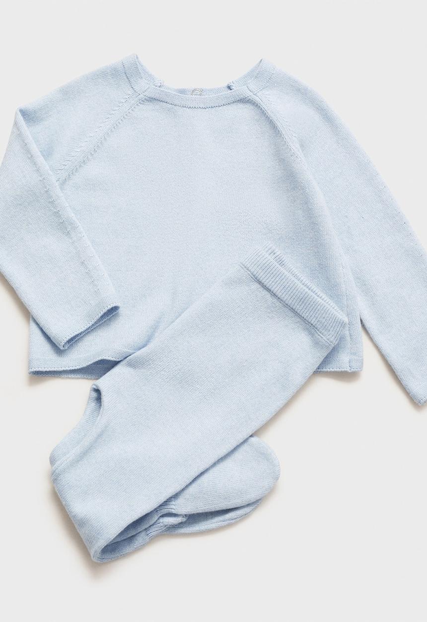 MANGO - Leggings lila - light pastel blue